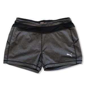 Puma-Dry Cell Running Shorts-Gray & Black-Sz XS